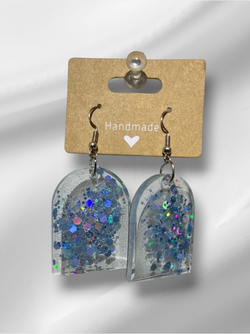 Glitter Heart Earrings